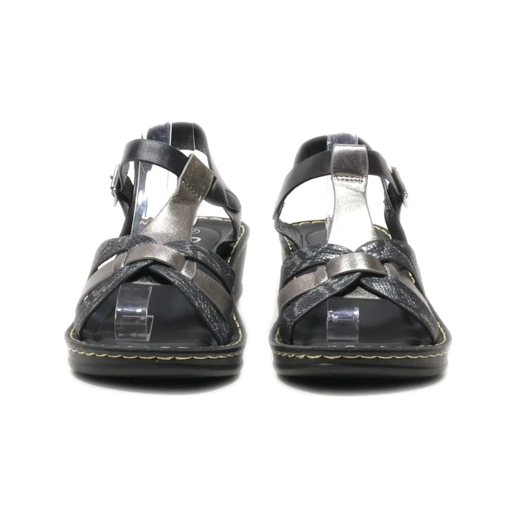 Alyssa Platform Sandals Leather Black Colour For Women