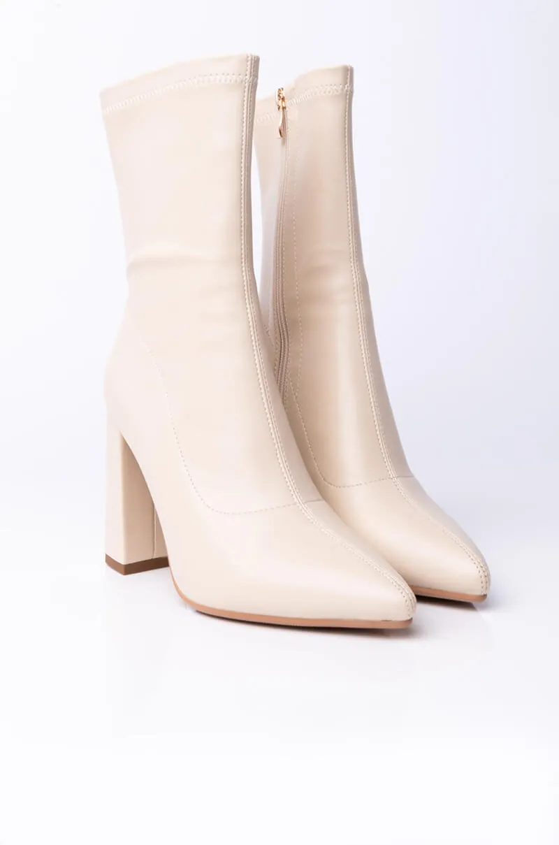 AZALEA WANG I'LL BE YOUR DAY DREAM CHUNKY BOOTIE IN NUDE