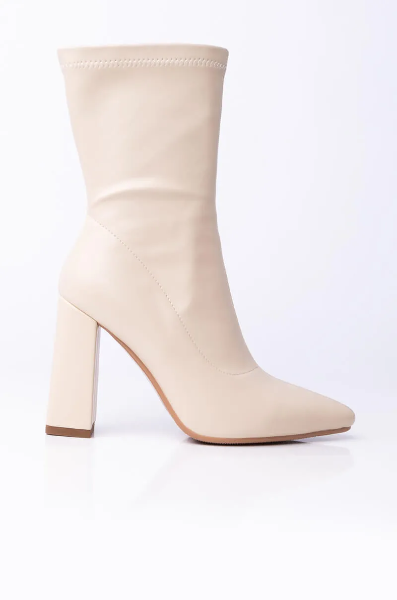 AZALEA WANG I'LL BE YOUR DAY DREAM CHUNKY BOOTIE IN NUDE