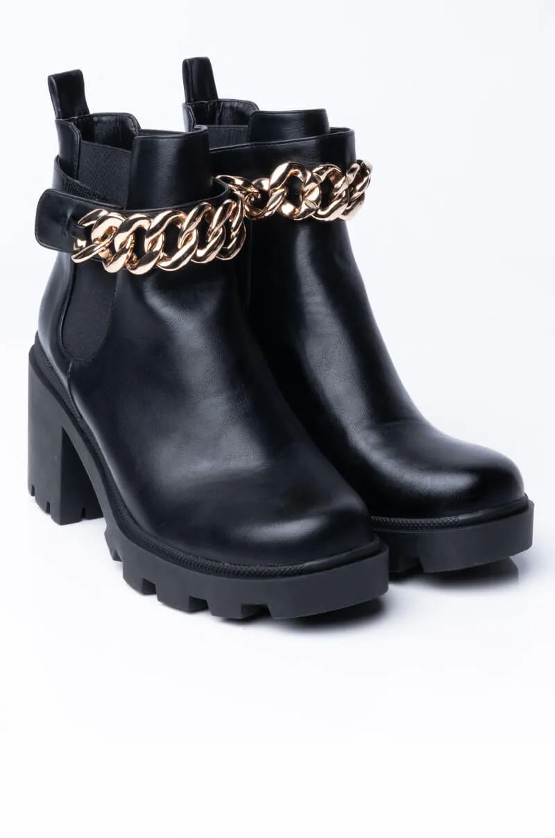 AZALEA WANG LOCK IT DOWN CHUNKY BOOTIE IN BLACK