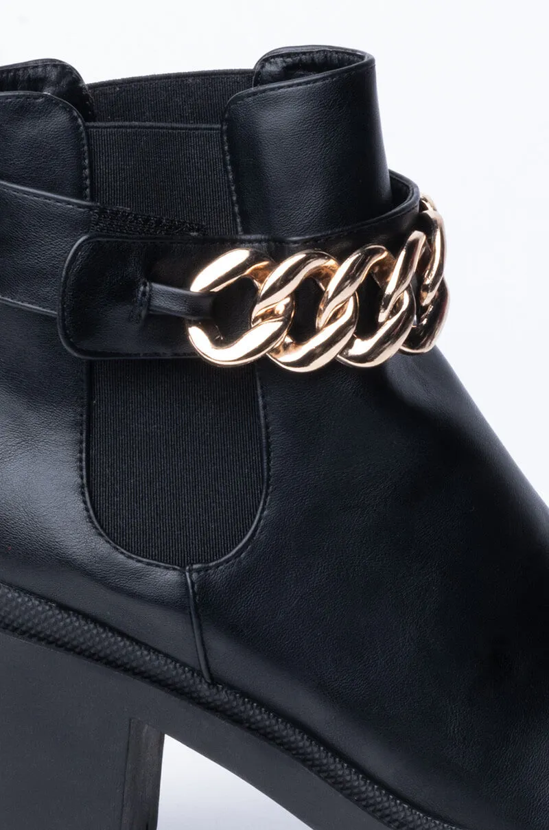 AZALEA WANG LOCK IT DOWN CHUNKY BOOTIE IN BLACK