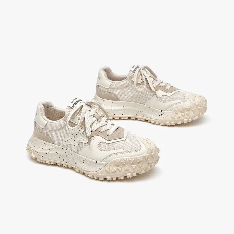Beautoday Anti-slip Breathable Lace-up Chunky Sneakers for Women