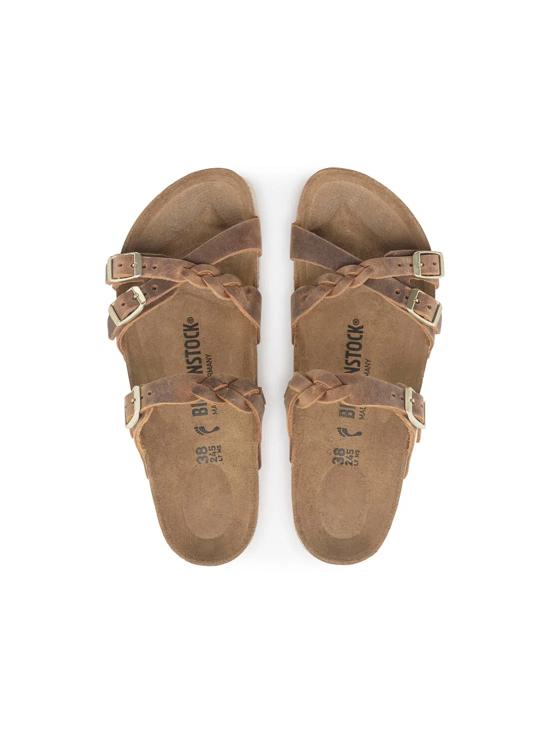 BIRKENSTOCK Franca Sandal: Oiled Leather