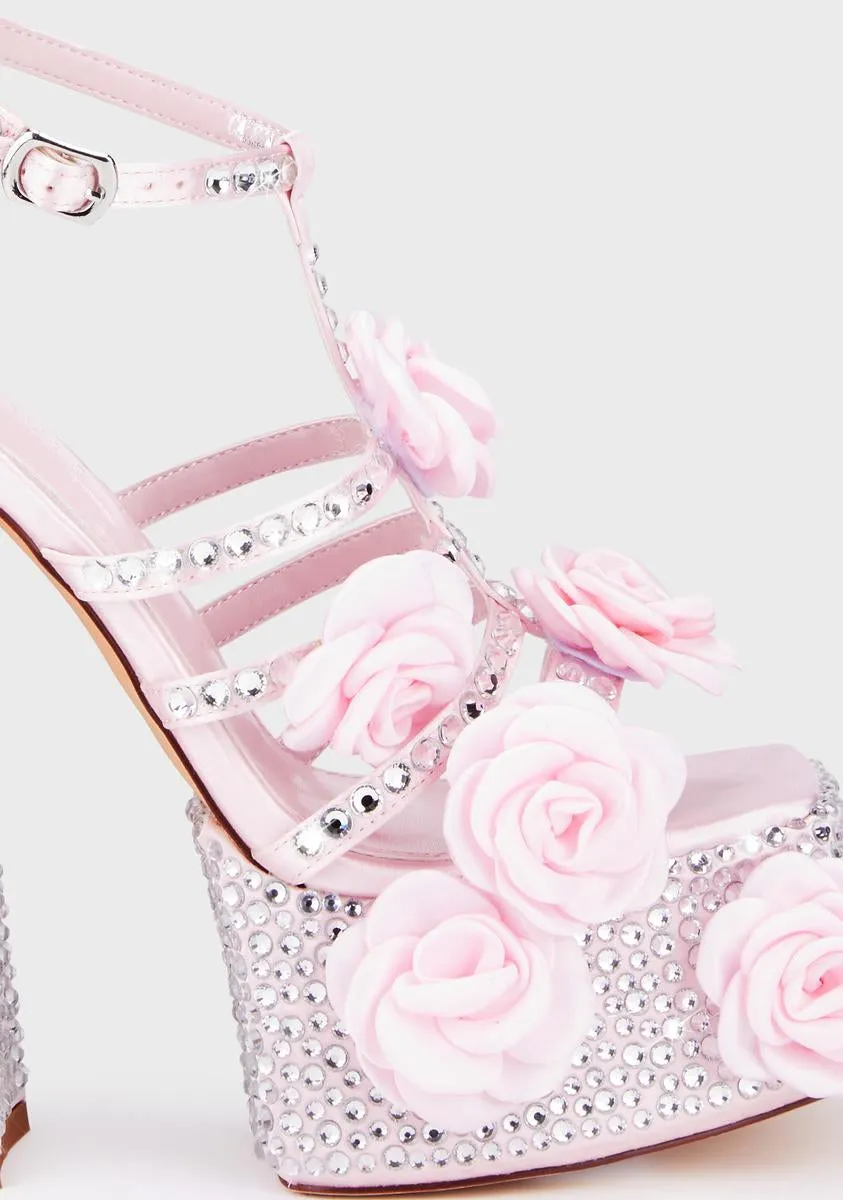 Cadeza Platform Heels - Pink