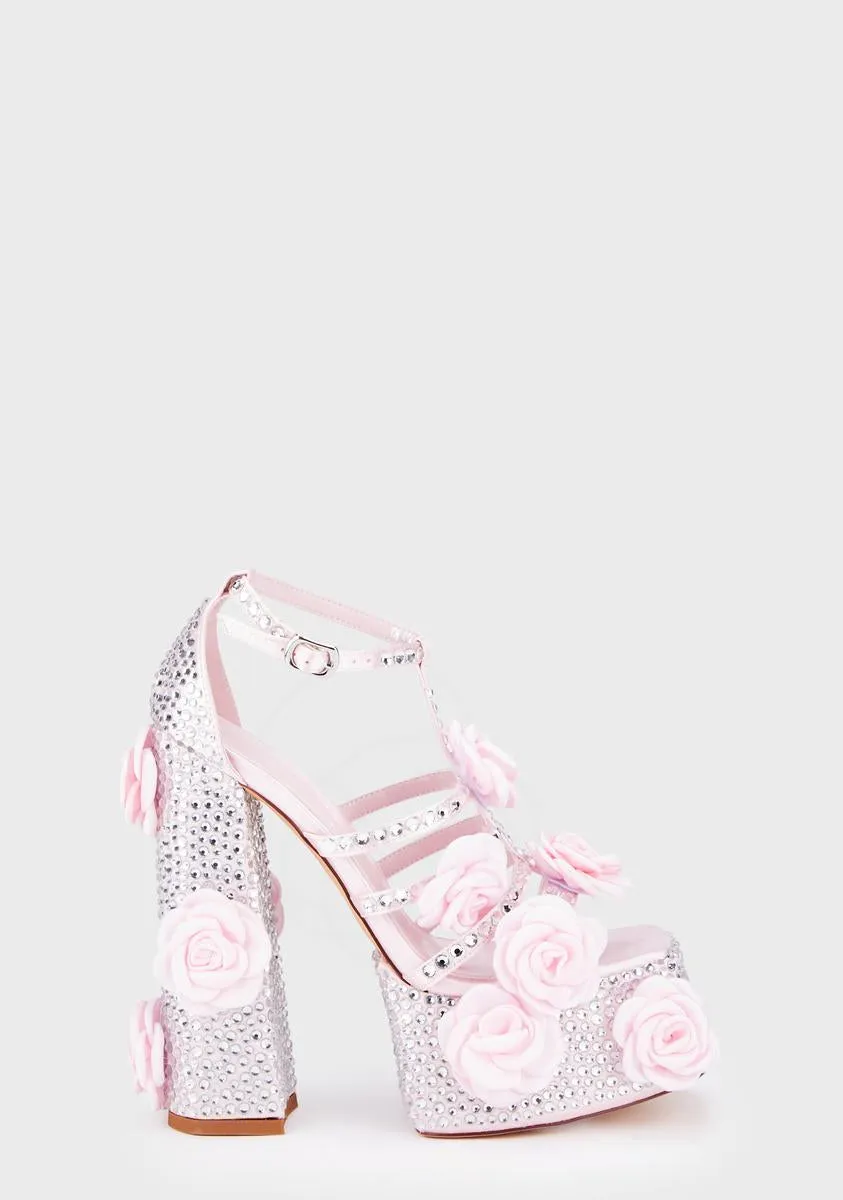 Cadeza Platform Heels - Pink