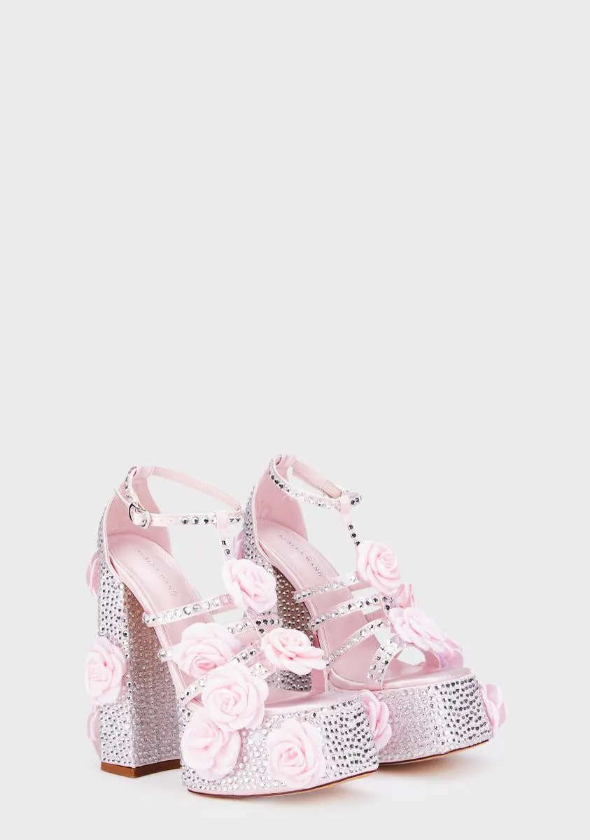 Cadeza Platform Heels - Pink
