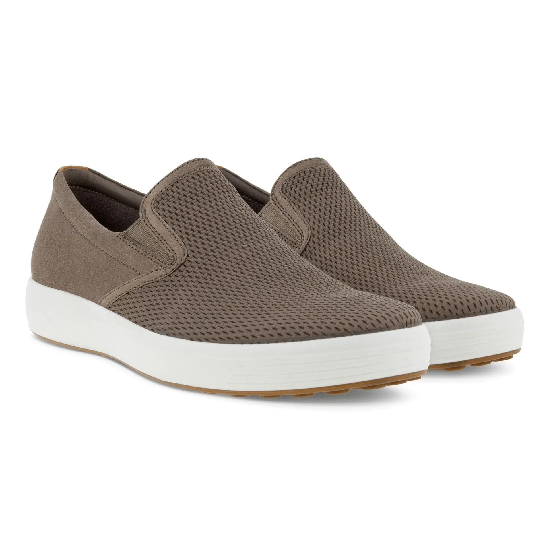 Ecco Men's Soft 7 Slip On Sneakers- Taupe