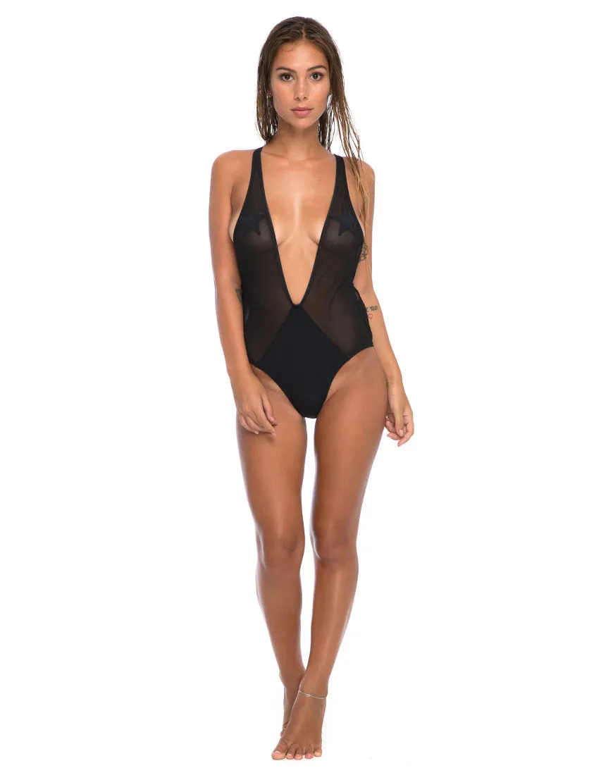 Figg Plunge Swimsuit in Cut and Sew Stars