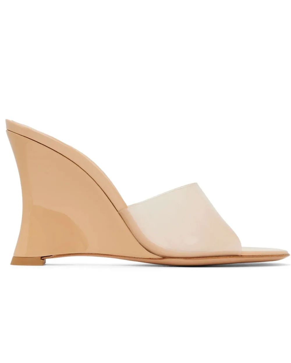 Futura Slide Wedge in Nude