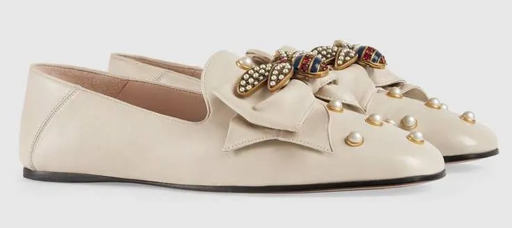 Leather Ballet Flat with Bow