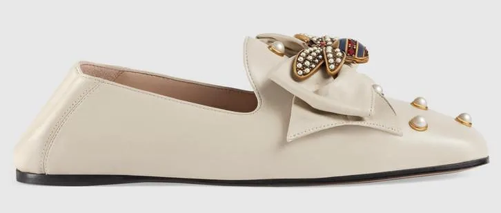 Leather Ballet Flat with Bow