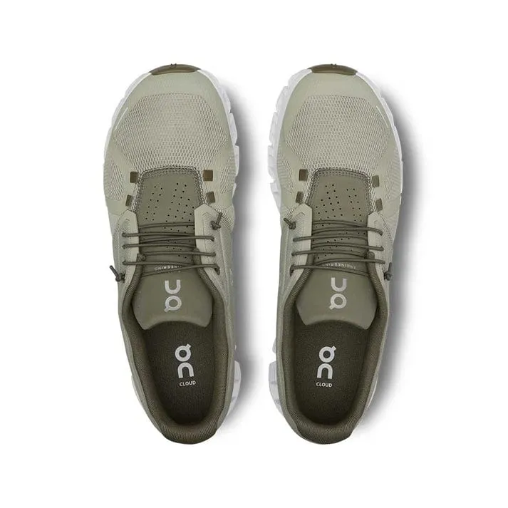 On Cloud Men's Cloud 5 Running Shoes- Chalk/Grove
