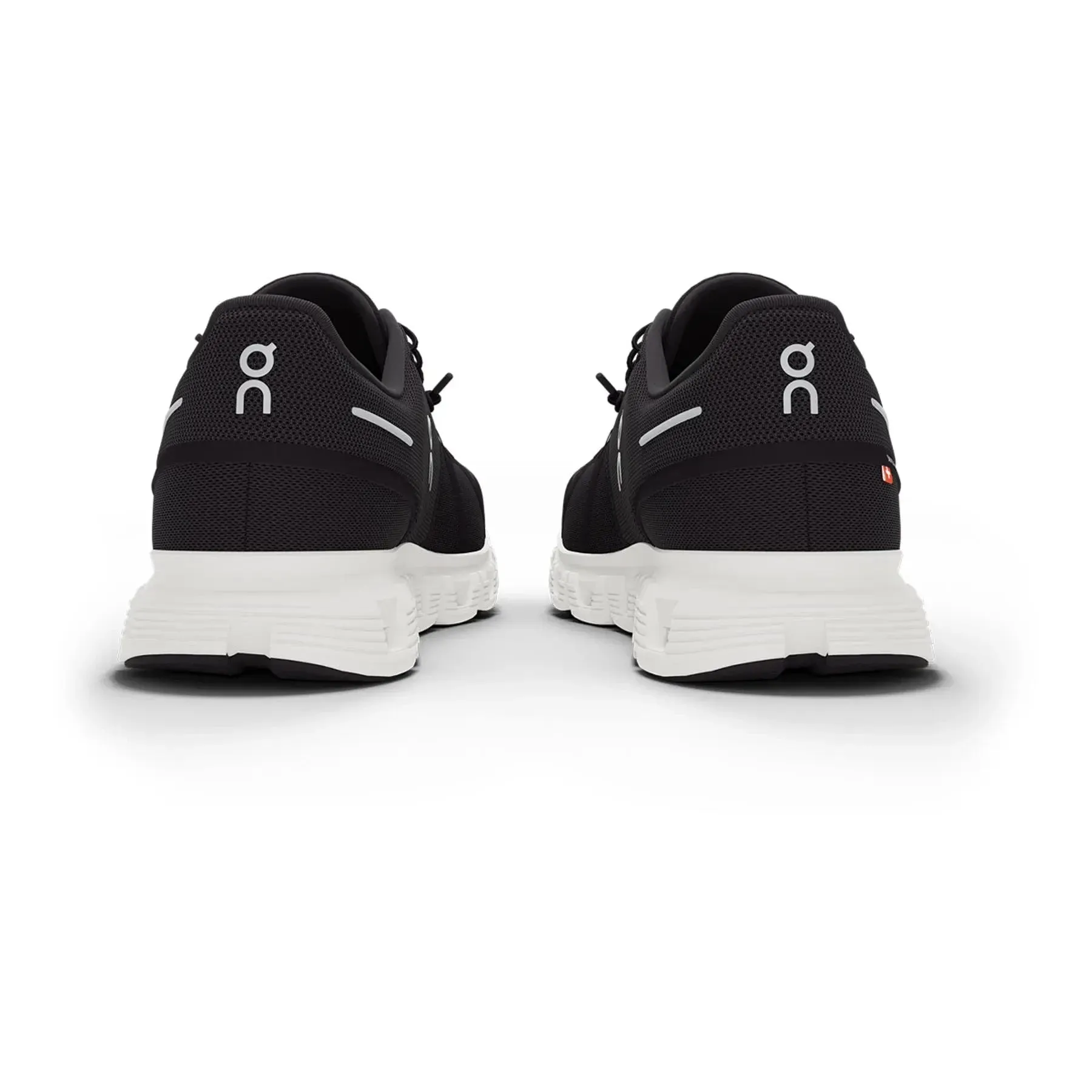 On Cloud Men's Cloud 6 Running Shoes- Black/ White