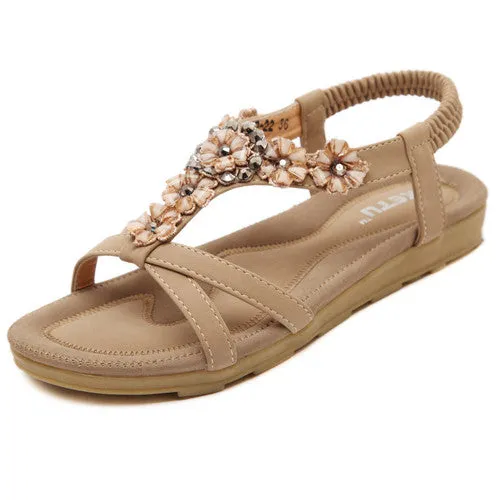 Slip-on flats sandals Flower